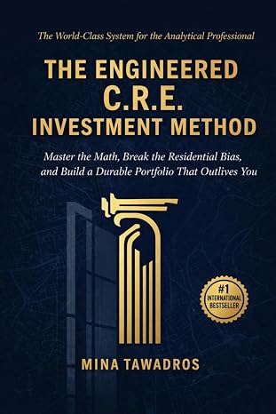 The Engineered CRE Investment Method book cover by Mina Tawadros